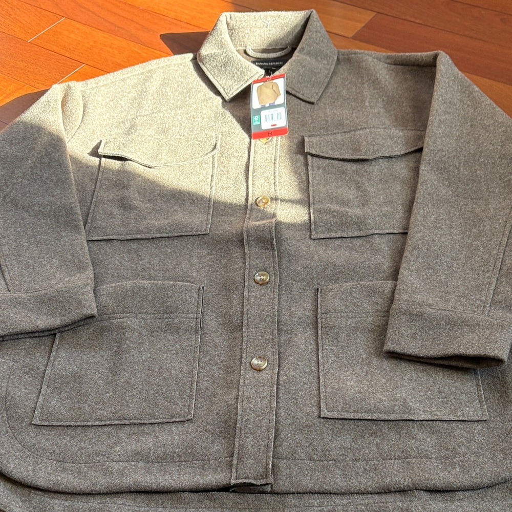 Banana Republic Ladies  Gray Shirt Jacket